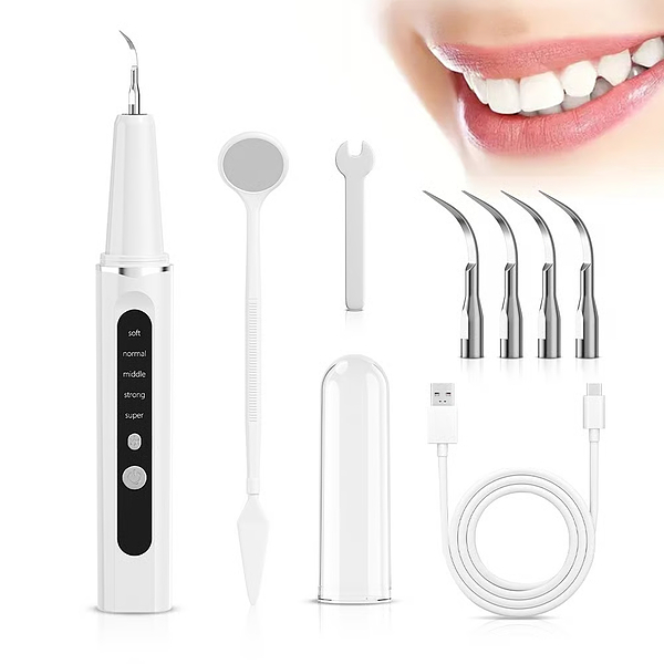 Elektrische tandpolijster - 5 standen, ledlicht, USB-C | DENTELA
